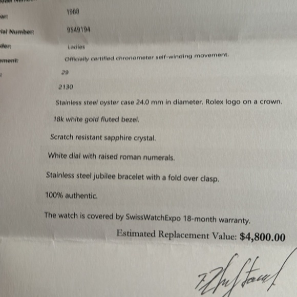 Rolex Oyster Perpetual Steel White Gold Watch - Picture 11 of 15